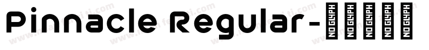 Pinnacle Regular字体转换